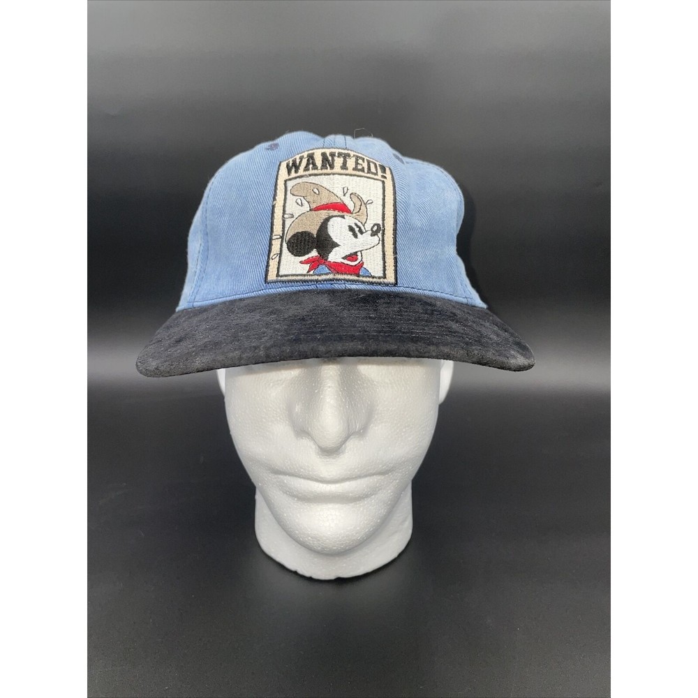 Disney Mickey Mouse Wanted Denim & Suede Snapback